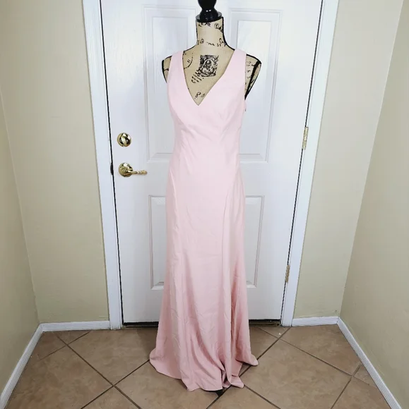 dessy bridesmaid dress size chart Estella Fitted One Shoulder Stretch Satin Bridesmaid Dress main image 1